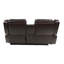 Causeuse Motion en brun foncé