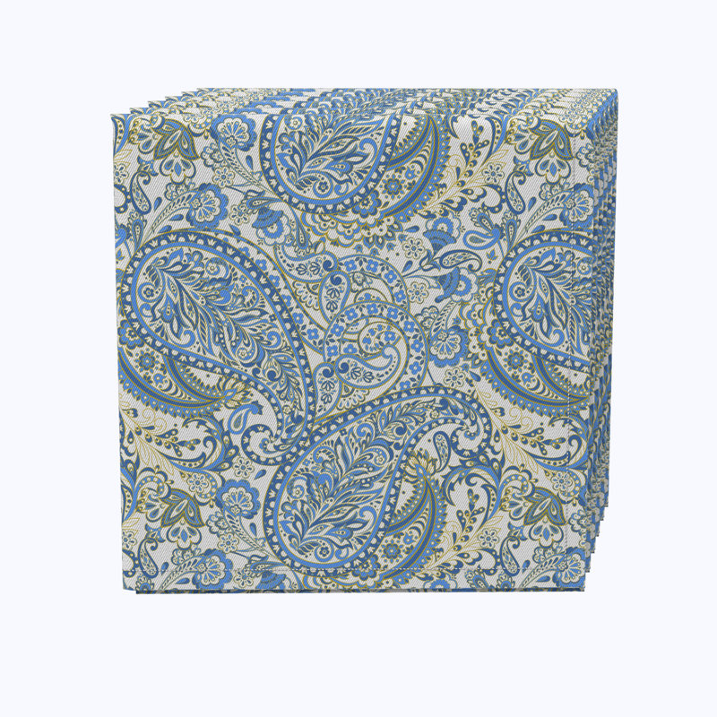 100% Cotton Paisley Square Napkin