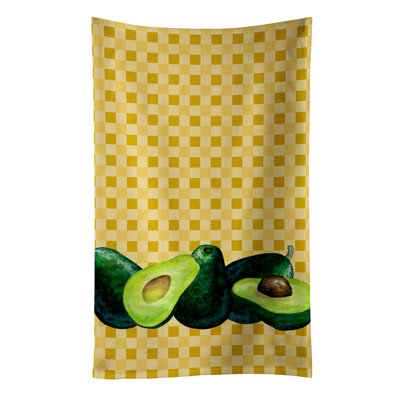 Serviette à thé avacado on basketweave