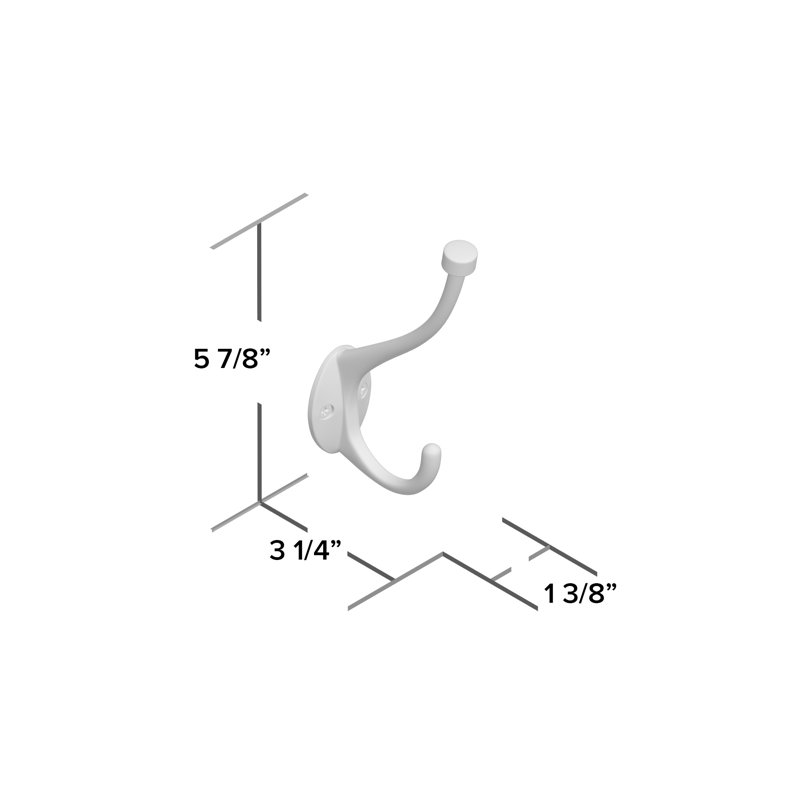 Transitional Metal Wall Hook, Brushed Oil-Rubbed Bronze