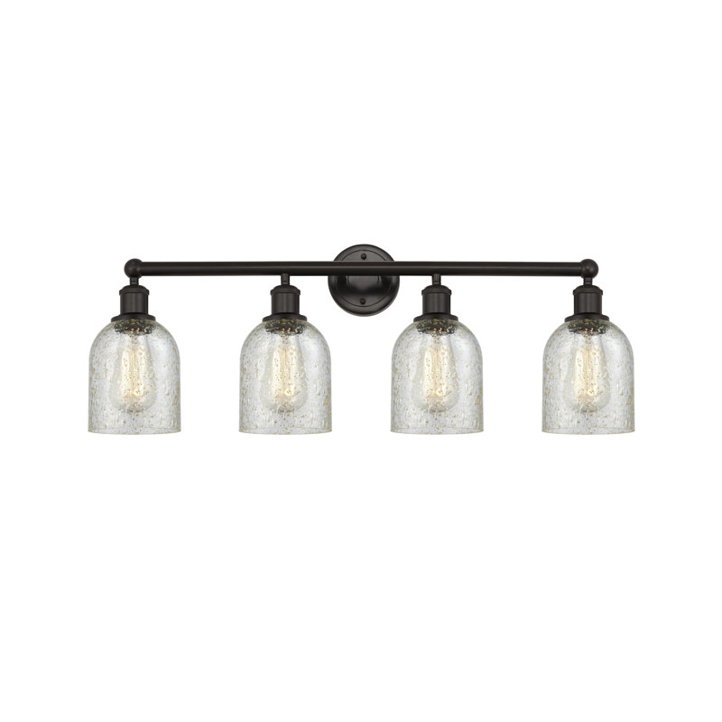Éclairage pour meuble-lavabo 4 lumières 32 pouces Reiko, Mica, Bronze huilé
