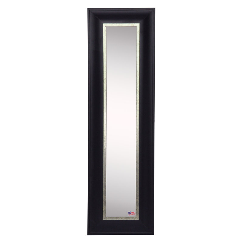 Ballinger Wood Flat Wall Mirror, 40.5" H x 12.5" W