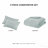 3 PCS Full/Queen Crushed Velvet   Reversible Comforter Set Aqua