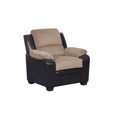 Fauteuil capitonné de 36 po de largeur