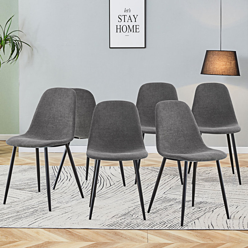 Ensemble de 6 chaises de salle à manger rembourrées, 6