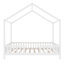 Structure de lit en bois avec auvent et garde-corps Ardena