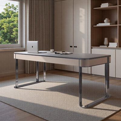 Italian Minimalist Design Rock Slab Computer Desk
