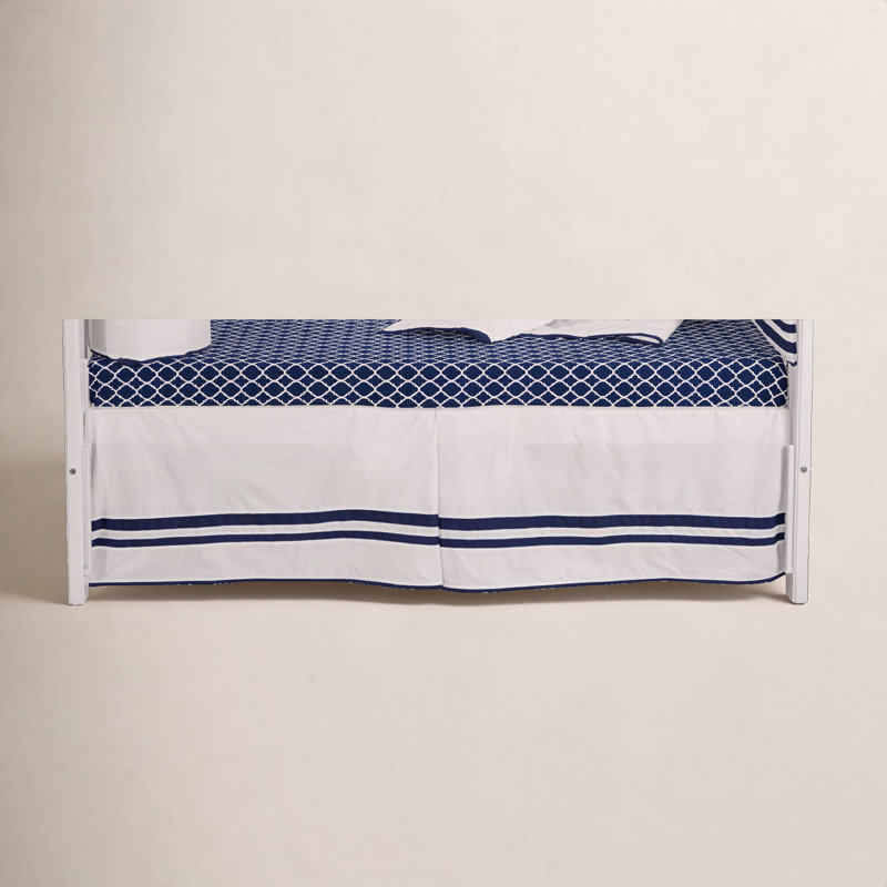 Caravella Crib Dust Ruffle, Navy