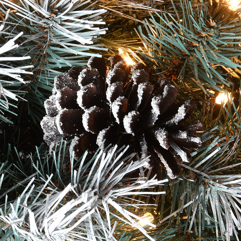7.5 Ft. Snowy Glacier Pine Tree With Dual Colour® LED Lights