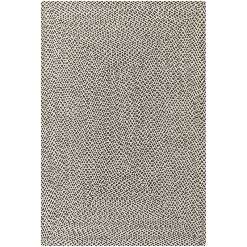 Tapis contemporain Aideen - gris, Rectangle 4 pi 1 po x 6 pi 1 po