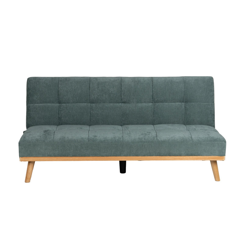 Sandborn 3 Seater Chenille Sofa Bed, Green