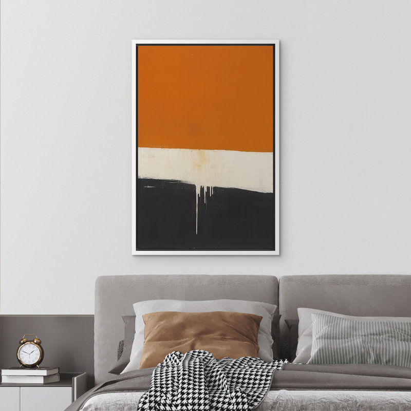 Abstrait, reproduction d'art sur toile encadrée, décoration murale pour chambre à coucher, H 36 po x l 24 po, Blanc