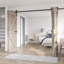 Porte de grange pliable en bois noueux avec quincaillerie Coast Sequoia Embossin-102095714-102095715
