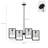 Tilda 4 - Light Dimmable Geometric Chandelier