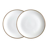 Alex Platinum Bone China Salad/Dessert Plate