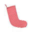 Chaussette de Noël à rayures rouges