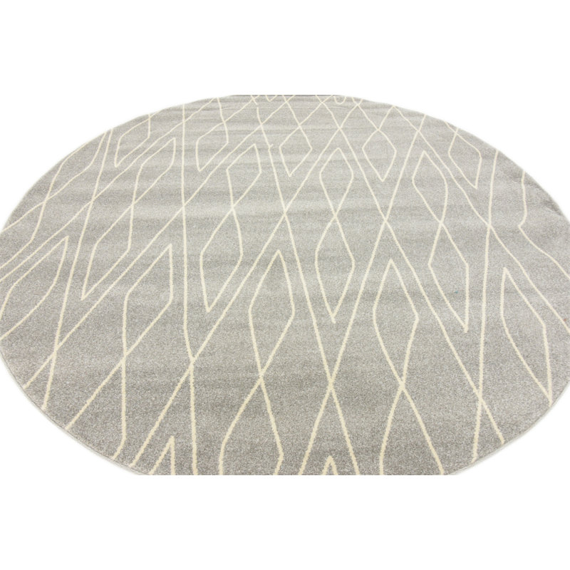 Cumby Geometric Indoor Rug, Round 3'3"