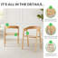 Arvey Solid Wood Dining Chairs - Mid Century Design & Responsibly Sourced-122910060
