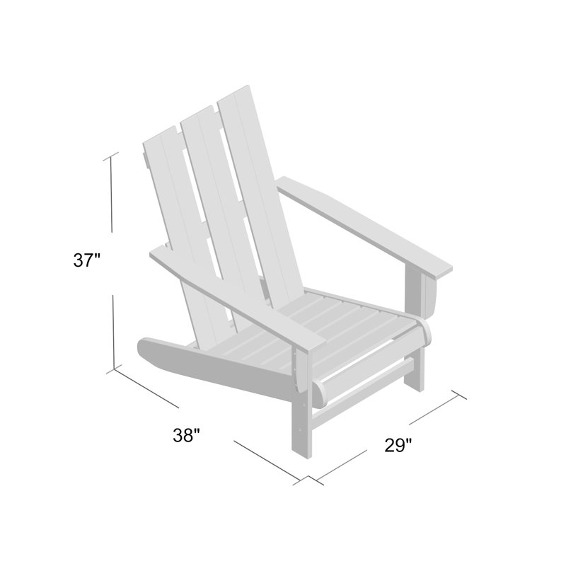 Duckett Outdoor Adirondack Chair, Barn Red