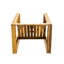 Bois d'extérieur - ensemble de chaise et de table d'appoint pour une utilisation quotidienne et des sièges déchirés Ensemble compact - Coussins en tissu pour une utilisation à long terme à l'extérieur-1339762322