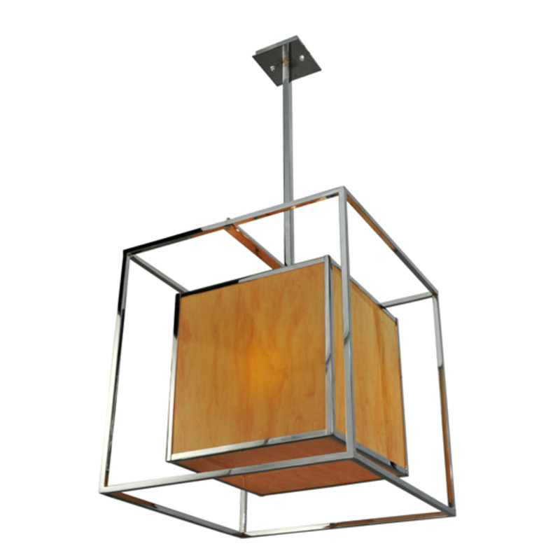 Aubreyonna 3 - Light Chrome Square/Rectangle Pendant
