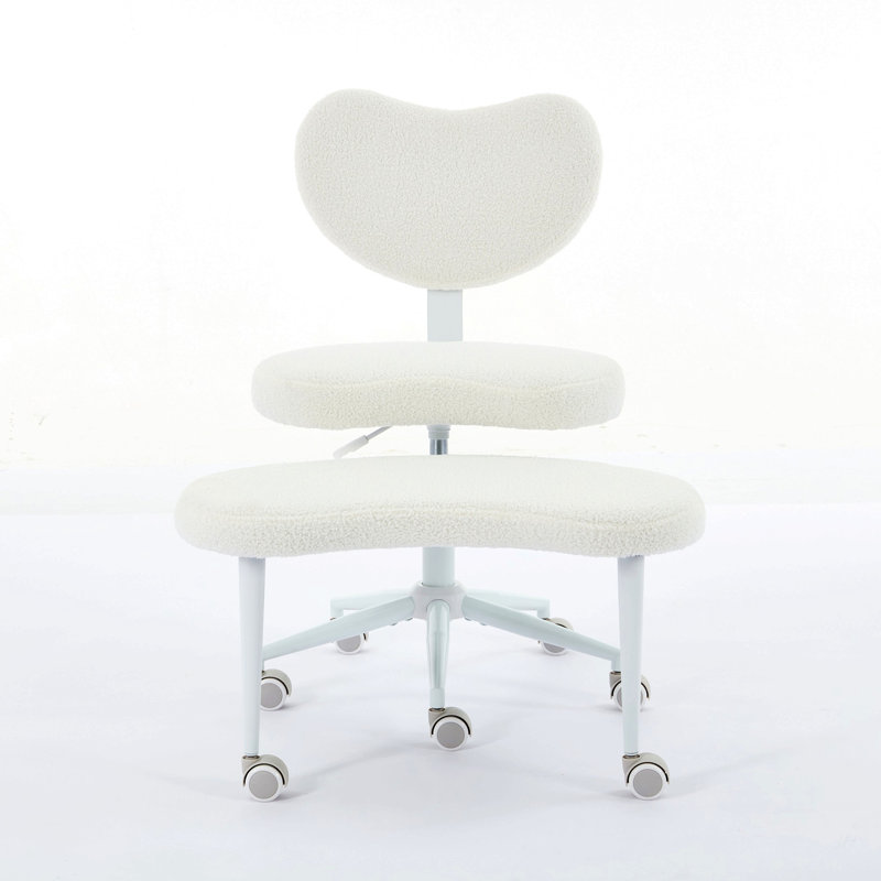 Meditation Chair Plus, Cross Legged Chair With Wheels, ADHD Chair, Criss Cross Desk Chair With Lumbar Support And Adjustable Stool, Flexible Design For Fidgety Sitters