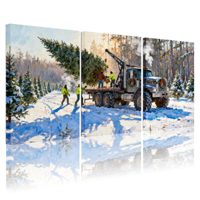 Ensemble de 3 impressions d'art sur toile