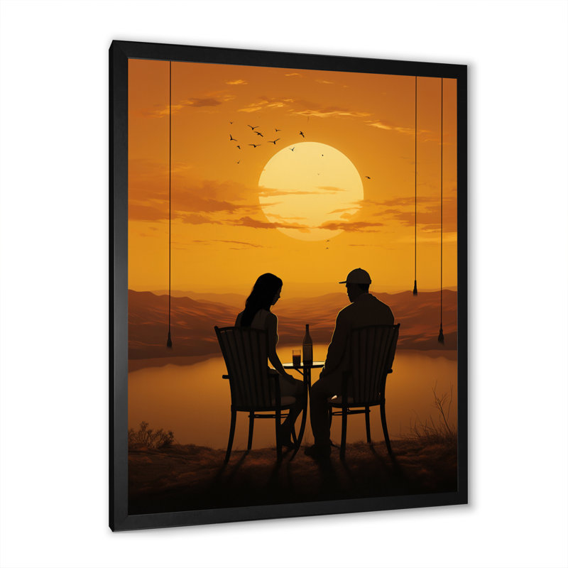 Lenoris, musique jaune, harmonie acoustique chaude, Cadre photo noir, H 20 po x l 12 po x P 1 po