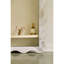 Deniz 35 in. x 79 in. Natural Stone Marble Scallop Framed Mirror