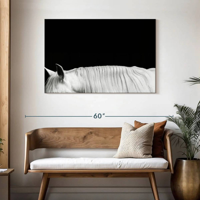 White On Black II, 30" H x 45" W