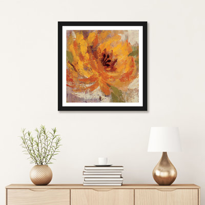 " Fiery Dahlias I " Oil Painting