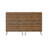 Rockefeller 70" Mid-Century Modern Double Dresser with 10 Drawers in Natural and Rose Pink-957021866