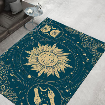 Tapis doux à motif floral non tissé à motif complexe pour une utilisation à l'intérieur dans la chambre à coucher ou le bureau