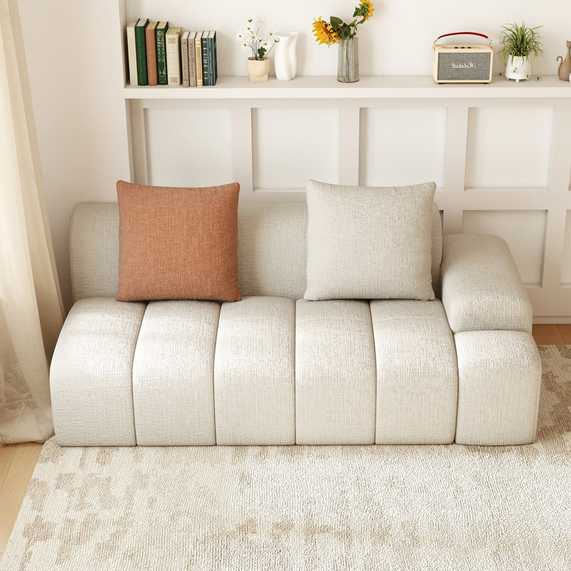 Causeuse modulaire Boneless, Beige