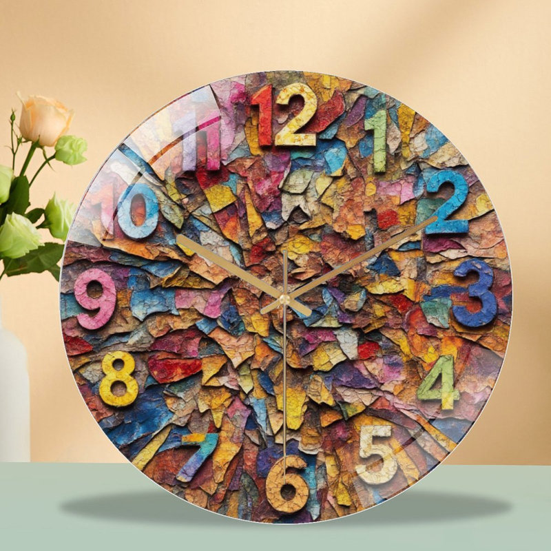 Horloge murale rétro 12 po