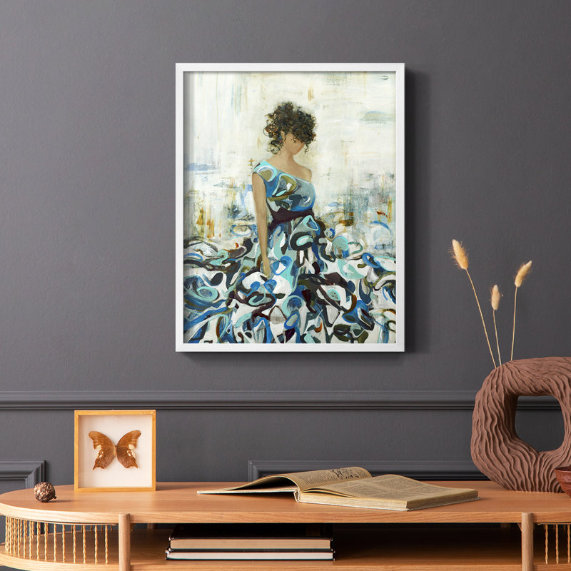 «Fluid Beauty», reproduction encadrée - bois massif, Blanc, H 10 po x l 8 po