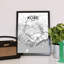 Kobe City Map - No Frame Print-212123197