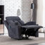 Fauteuil inclinable manuel en microfibre de 33,07 po Montecello avec chauffage chauffant et deux porte-gobelets (ensemble de 6)-98834820