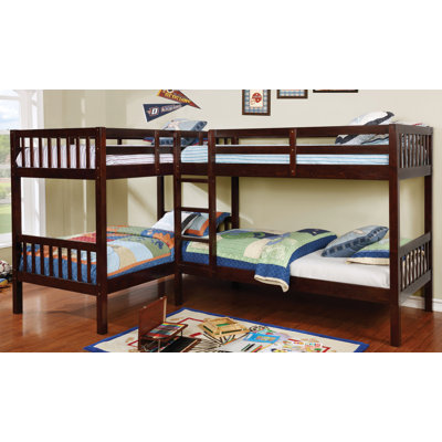 Andelko Kids Twin Over Twin Bunk Bed
