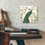 Art mural en verre Peacock Arbor 1 Ivory V2 'par Sue Schlabach-1790610879