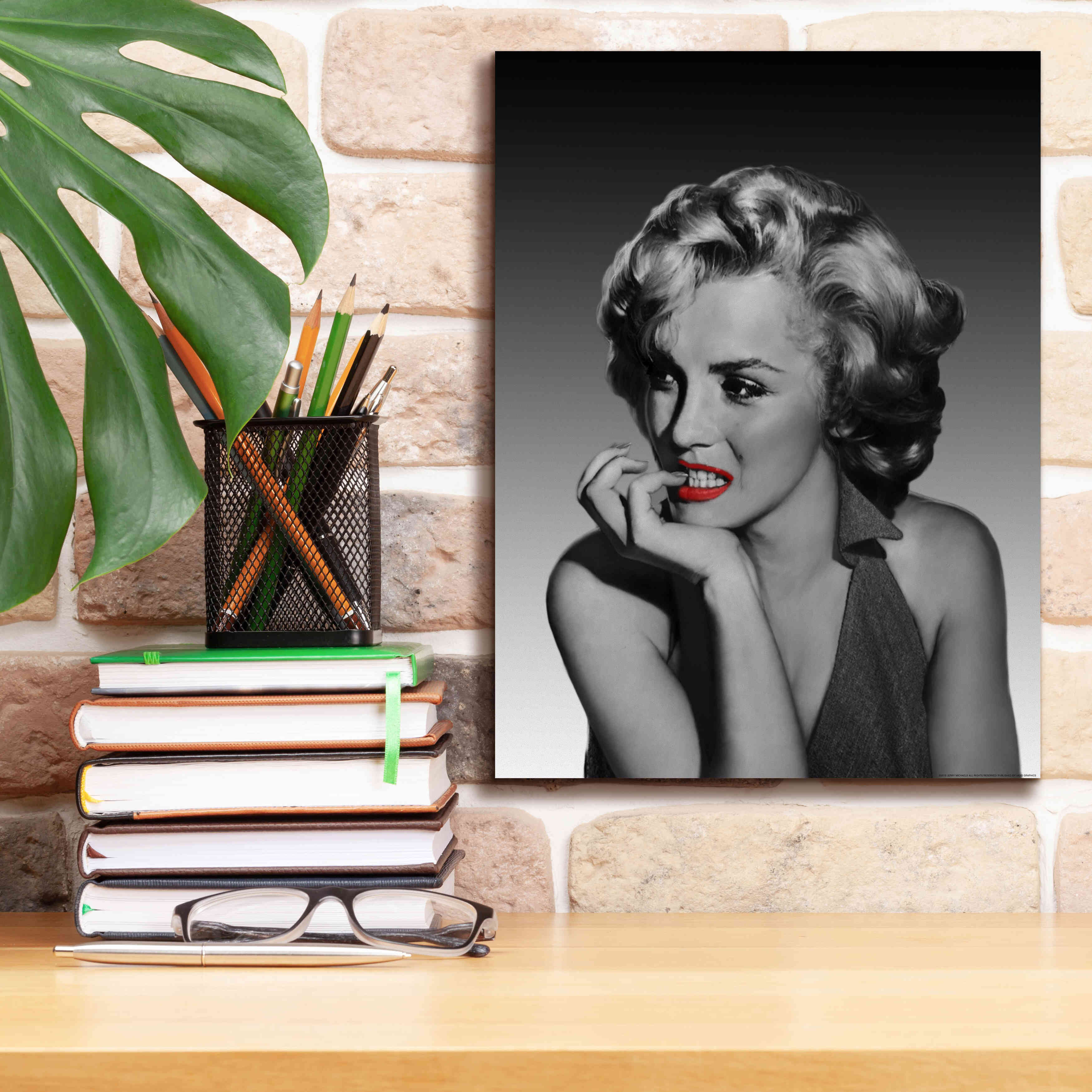 Mercer41 The Thinker Red Lips by Chris Consani - Wrapped Canvas Print ...