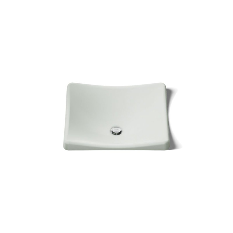 DemiLav Metal Specialty Vessel Bathroom Sink, Sea Salt