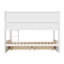 Full XL over Full XL Bunk Bed with Storage Cabinets, 2 Drawers & LED Light, Brown-151403983