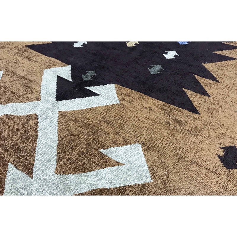Hand-Knotted High-Quality Black Area Rug