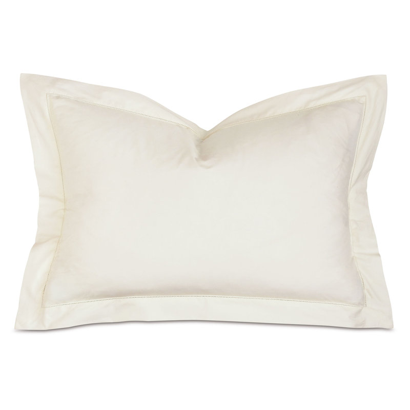 Gianna 100% Cotton Pillow Sham, Queen, Ivory
