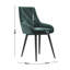 Upholstered Velvet Metal Legs Button Upholstered Dining Chair, Set of 2-226581953