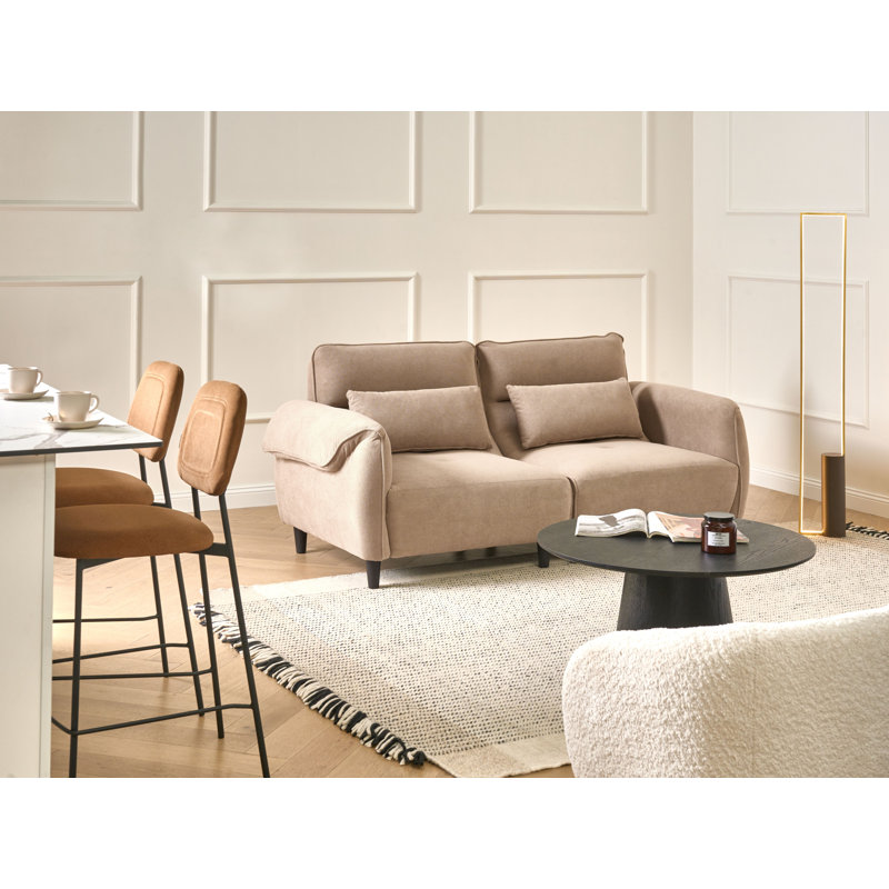 3 Seater Fabric Sofa, Light Brown