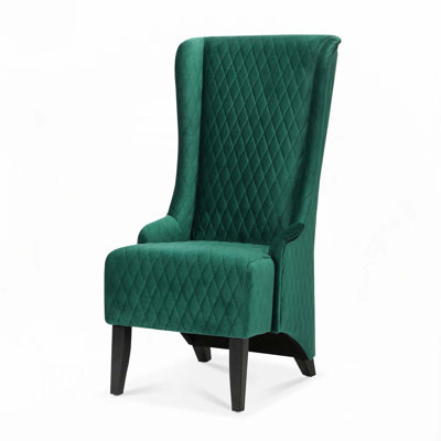 23.03" Wide High-Back Velvet Dining Chairs