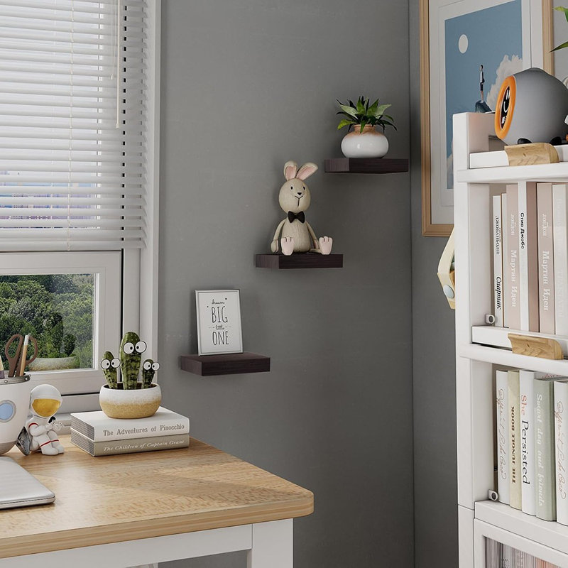 Petites tablettes flottantes pour mur