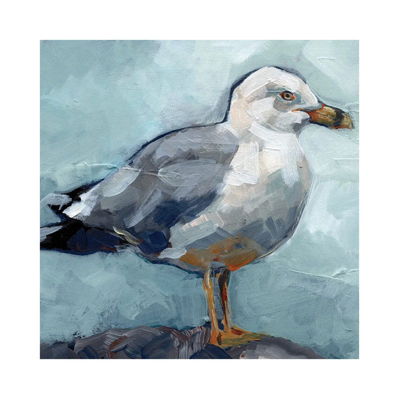 Seagull Stance I by Jennifer Paxton Parker - Wrapped Canvas Painting, 93.98 cm H x 93.98 cm W x 3.175 cm D